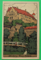 Preview: AK Nürnberg / 1910-20 / Litho / Burg von Süden Brücke Stadtmauer / Künstler Steinzeichnung Stein-Zeichnung / Monogramm L